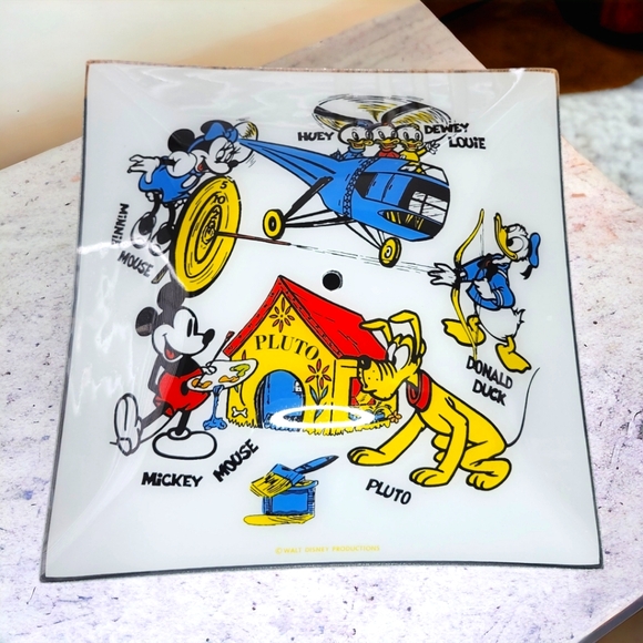 VTG ⭐️ DISNEY Character Square Ceiling Light Cover Shade - Picture 5 of 8